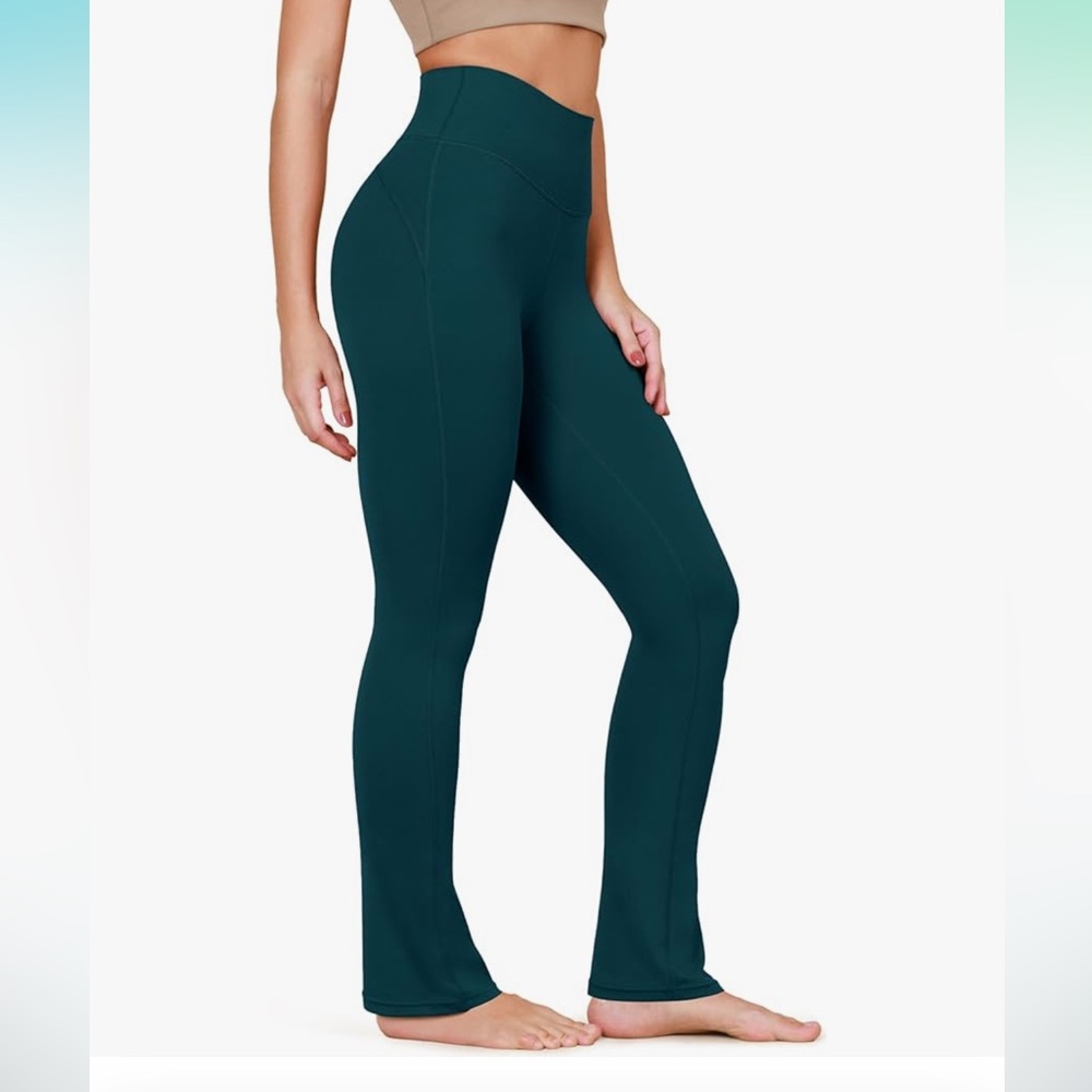 ODODOS Cloud Feeling Straight Leg Pocket High Waist Yoga Pants- 28" inseam M
